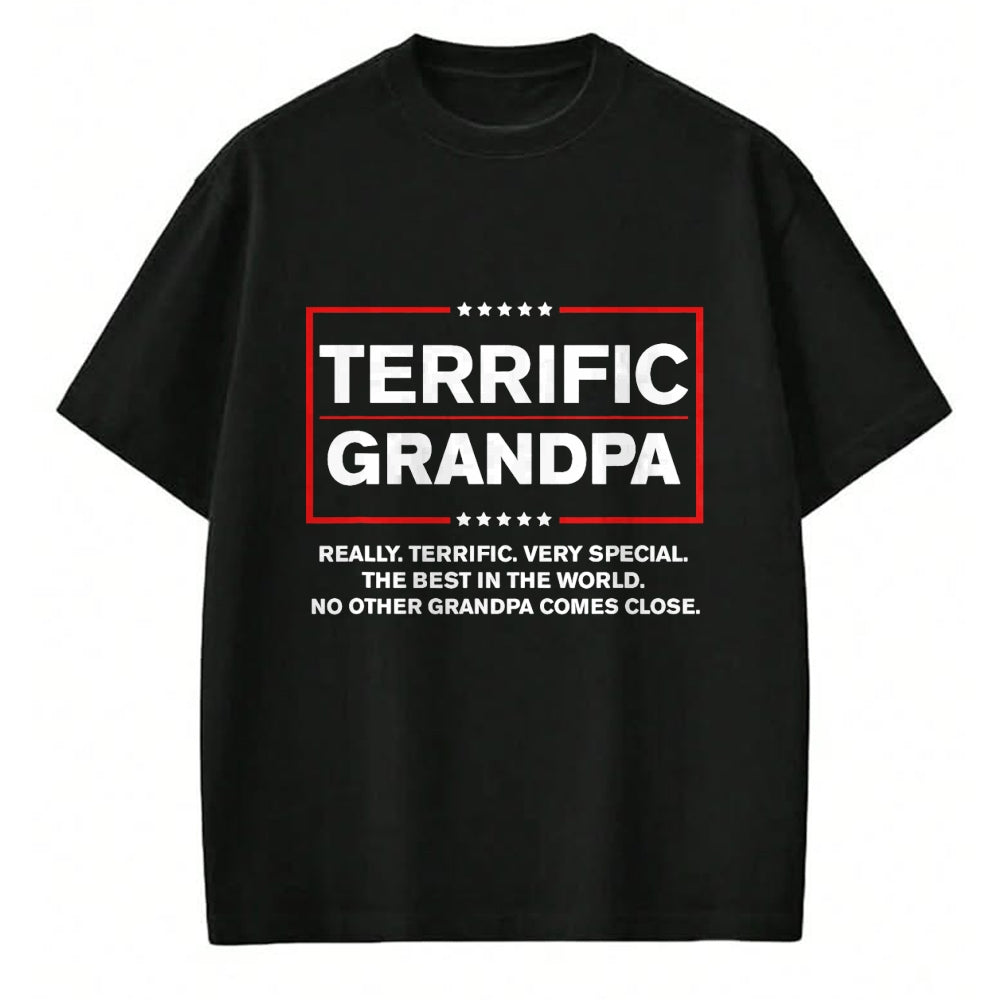 Best Grandpa Shirt, Proud Grandpa Unisex T-Shirt/Hoodie/Sweatshirt HLT00 - Terrific Grandpa - Funny Donald Trump Campaign Style T-Shirt