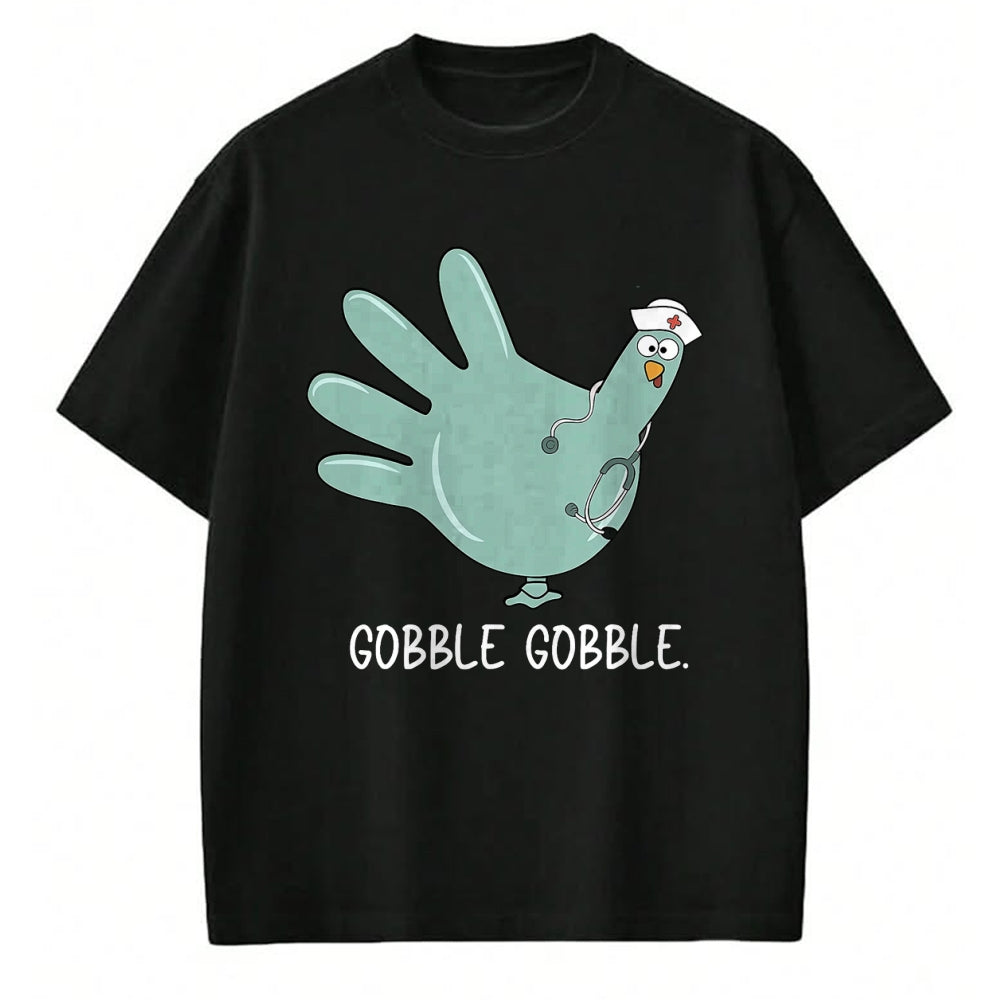 Funny Nurse Shirt, Nurse Unisex T-Shirt/Hoodie/Sweatshirt HLT00 - Turkey Glove Nurse Thanksgiving T-Shirt (1)