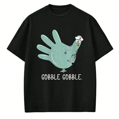 Funny Nurse Shirt, Nurse Unisex T-Shirt/Hoodie/Sweatshirt HLT00 - Turkey Glove Nurse Thanksgiving T-Shirt (1)