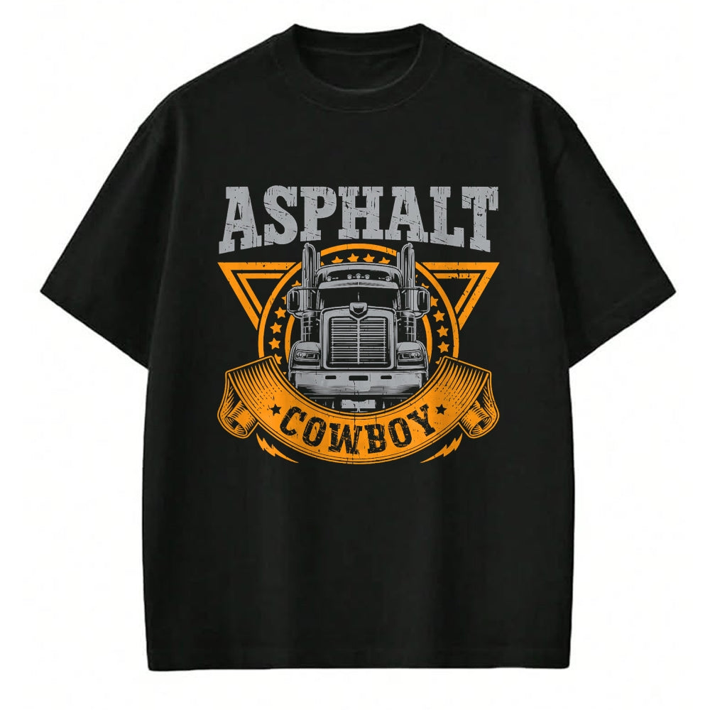 Best Truck Driver Life Shirt, Funny Trucker UnisexT-Shirt/Hoodie/Sweatshirt HLT00 - Asphalt Cowboy Cool Truck Driver Design Trucker T-Shirt (1)