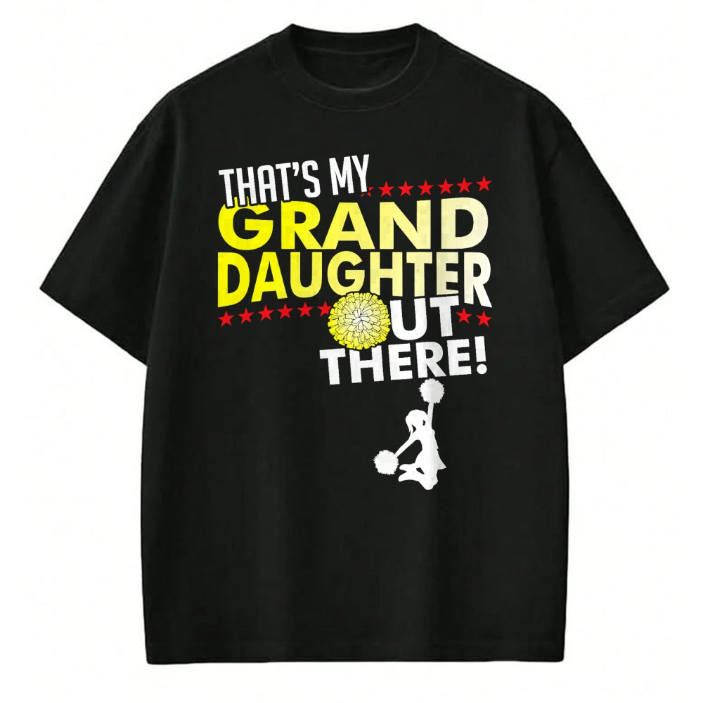 Best Grandpa Shirt, Proud Grandpa Unisex T-Shirt/Hoodie/Sweatshirt HLT00 - My Granddaughter - Cheerleader Grandpa & Grandma T Shirt T-Shirt