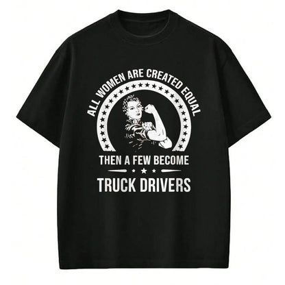 Best Truck Driver Life Shirt, Funny Trucker UnisexT-Shirt/Hoodie/Sweatshirt HLT00 - Truck Driver Shirts for Women  Truck Driver T-Shirt, Women, Olive Green, Large