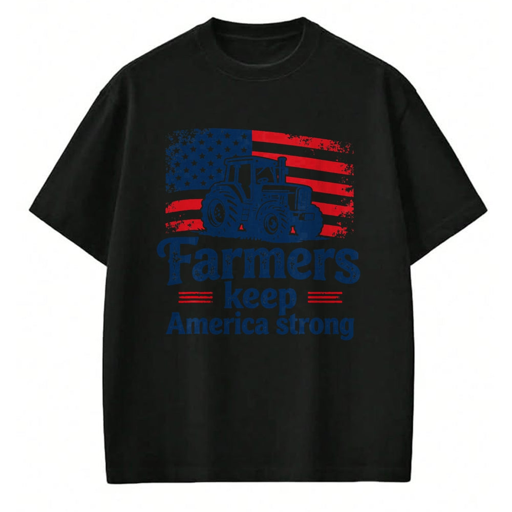 Best Farmer Life Shirt, Funny Farmer UnisexT-Shirt/Hoodie/Sweatshirt HLT00 - Patriotic American Farmer Tractor Farm Life USA Flag Farmer T-Shirt
