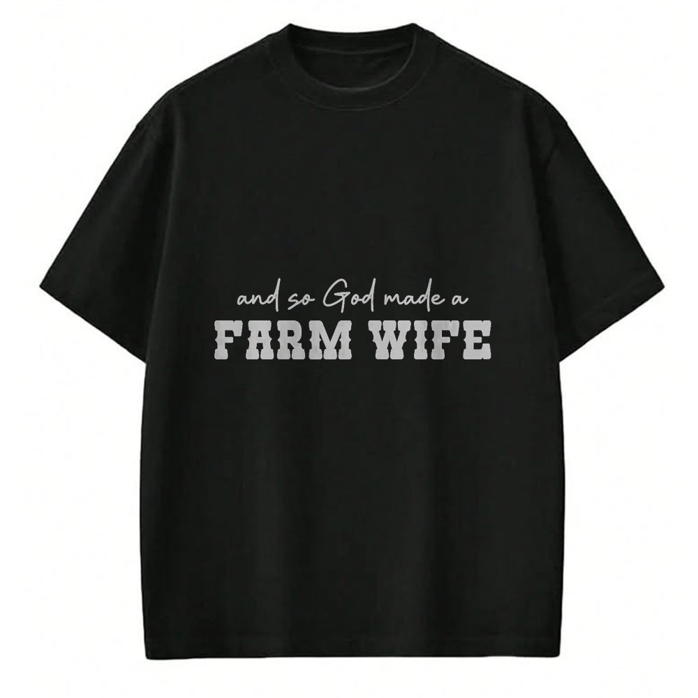 Best Farmer Life Shirt, Funny Farmer UnisexT-Shirt/Hoodie/Sweatshirt HLT00 - and So God Made A Farm Wife Women Girl Funny Farmer T-Shirt
