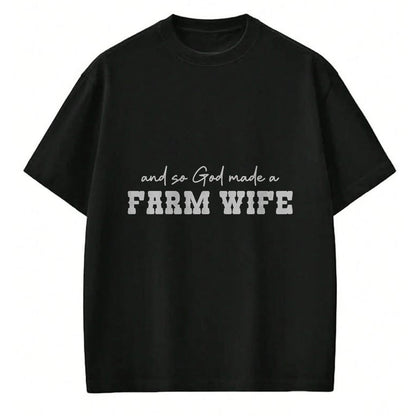 Best Farmer Life Shirt, Funny Farmer UnisexT-Shirt/Hoodie/Sweatshirt HLT00 - and So God Made A Farm Wife Women Girl Funny Farmer T-Shirt