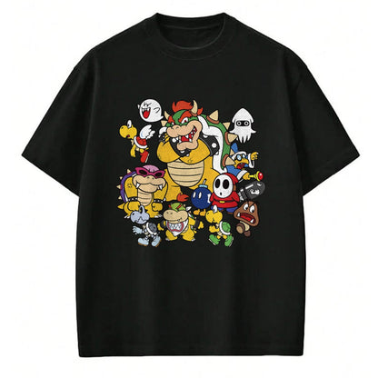 Best Wife Shirt, Wife and Husband Unisex T-Shirt/Hoodie/Sweatshirt HLT00 - Nintendo Super Mario Bowser Enemy Group Shot T-Shirt (1)