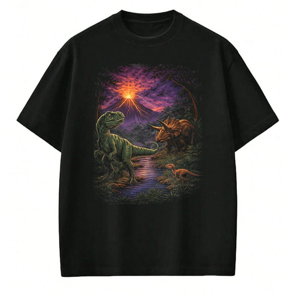 Best Dinosaur Lover Shirt, Funny Dinosaur UnisexT-Shirt/Hoodie/Sweatshirt HLT00 - Vintage Jurassic Dinosaur 90s T Rex and Triceratops Graphic T-Shirt