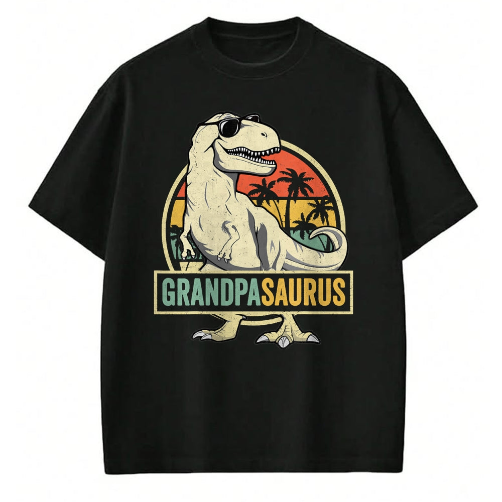 Best Grandpa Shirt, Proud Grandpa Unisex T-Shirt/Hoodie/Sweatshirt HLT00 - Grandpasaurus T Rex Dinosaur Grandpa Saurus Family Matching T-Shirt (1)