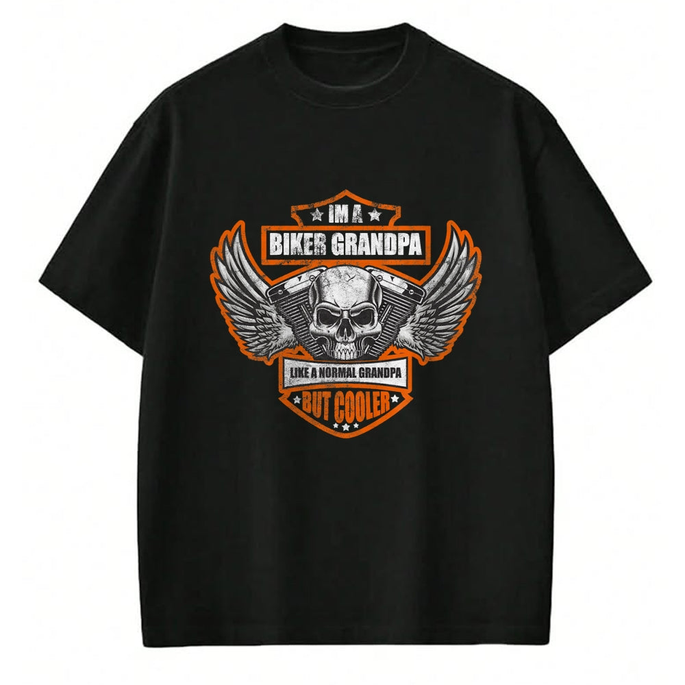 Best Grandpa Shirt, Proud Grandpa Unisex T-Shirt/Hoodie/Sweatshirt HLT00 - Funny I'm a Biker Grandpa like a Normal Grandpa But Cooler T-Shirt