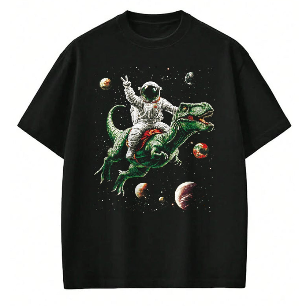 Best Dinosaur Lover Shirt, Funny Dinosaur UnisexT-Shirt/Hoodie/Sweatshirt HLT00 - Astronaut Dinosaur T Rex Outer Space Science Galaxy Universe T-Shirt