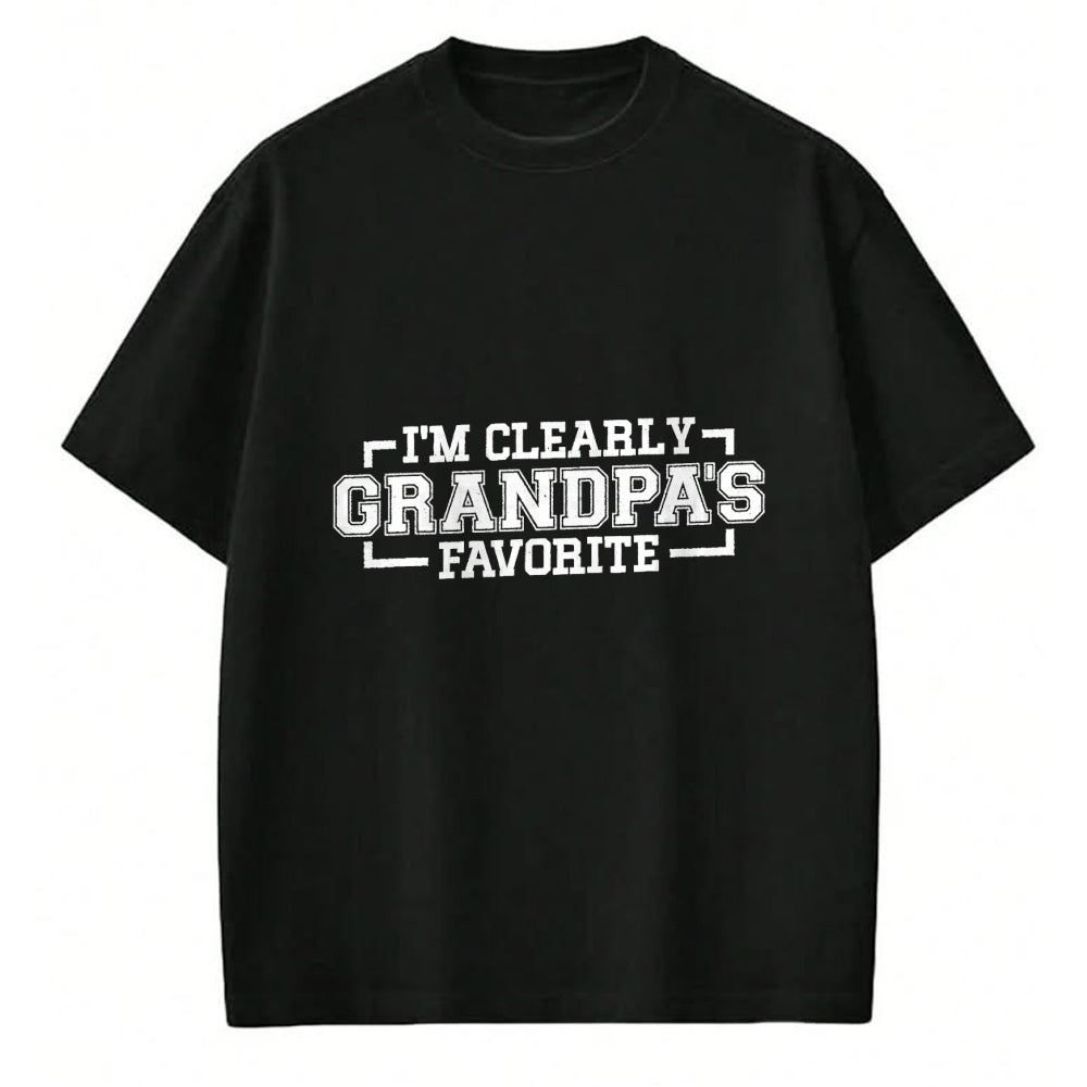 Best Grandpa Shirt, Proud Grandpa Unisex T-Shirt/Hoodie/Sweatshirt HLT00 -I'm Clearly Grandpa's Favorite, Grandson Grandpa, T-Shirt
