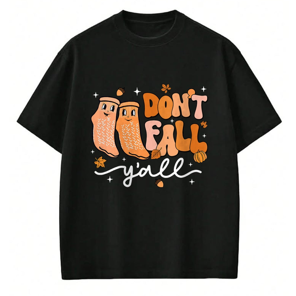 Funny Nurse Shirt, Nurse Unisex T-Shirt/Hoodie/Sweatshirt HLT00 - Don't Fall Y'all Fall Prevention Fall Physical Therapy Nurse T-Shirt