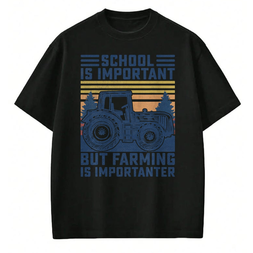 Best Farmer Life Shirt, Funny Farmer UnisexT-Shirt/Hoodie/Sweatshirt HLT00 - But Farming is Importanter Farmer Tractor Funny Farm Boys T-Shirt