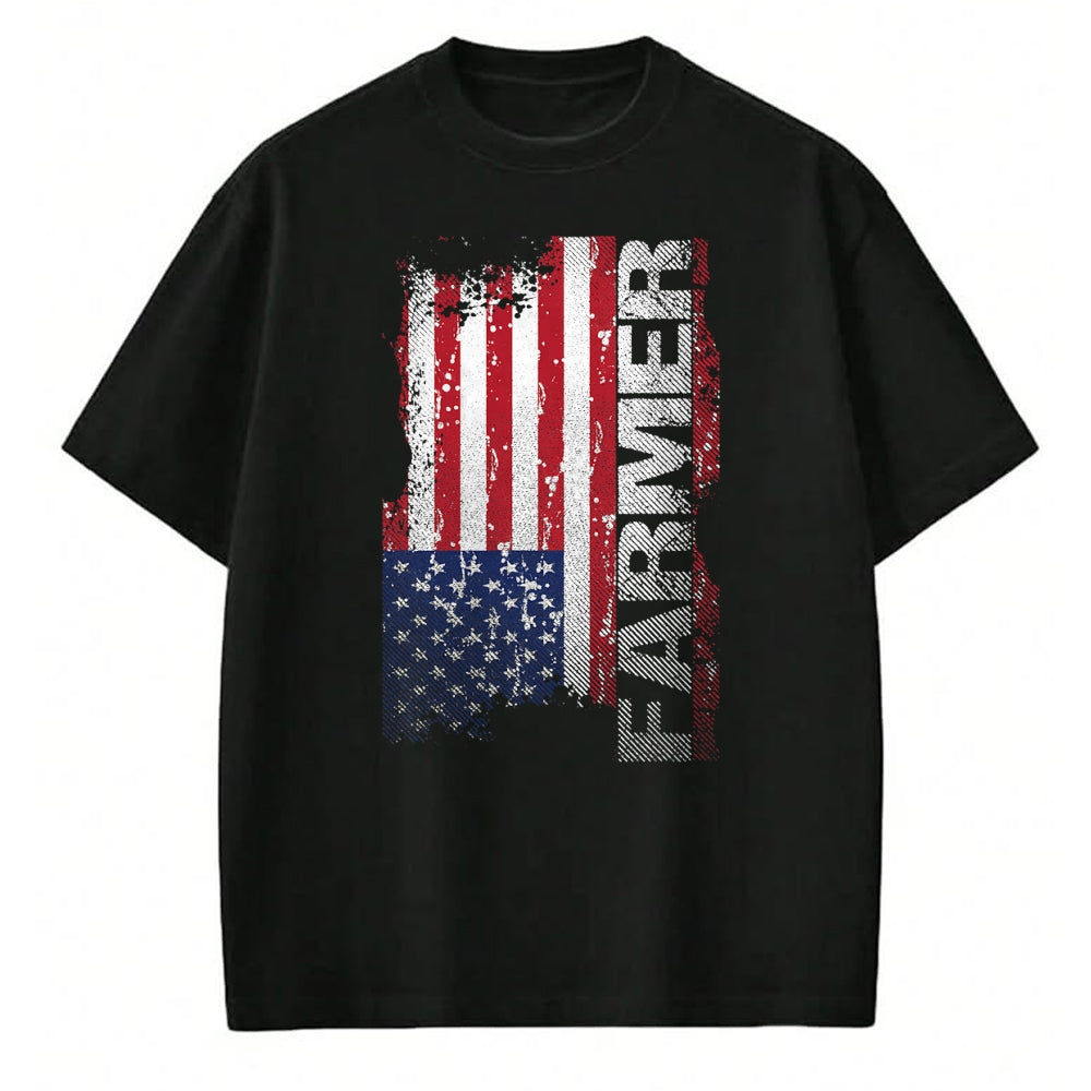 Best Farmer Life Shirt, Funny Farmer UnisexT-Shirt/Hoodie/Sweatshirt HLT00 - USA Flag Farmer T-Shirt, American Farmers Tee T-Shirt