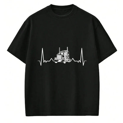 Best Truck Driver Life Shirt, Funny Trucker UnisexT-Shirt/Hoodie/Sweatshirt HLT00 - Heartbeat truck trucker pulse gift truck driver T-Shirt
