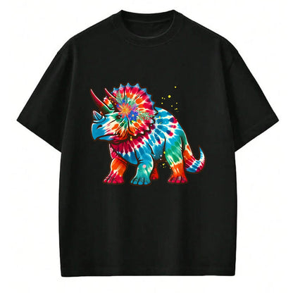 Best Dinosaur Lover Shirt, Funny Dinosaur UnisexT-Shirt/Hoodie/Sweatshirt HLT00 - Tie Dye Color Triceratops Tie Dyed Dinosaur Prehistoric Dino T-Shirt