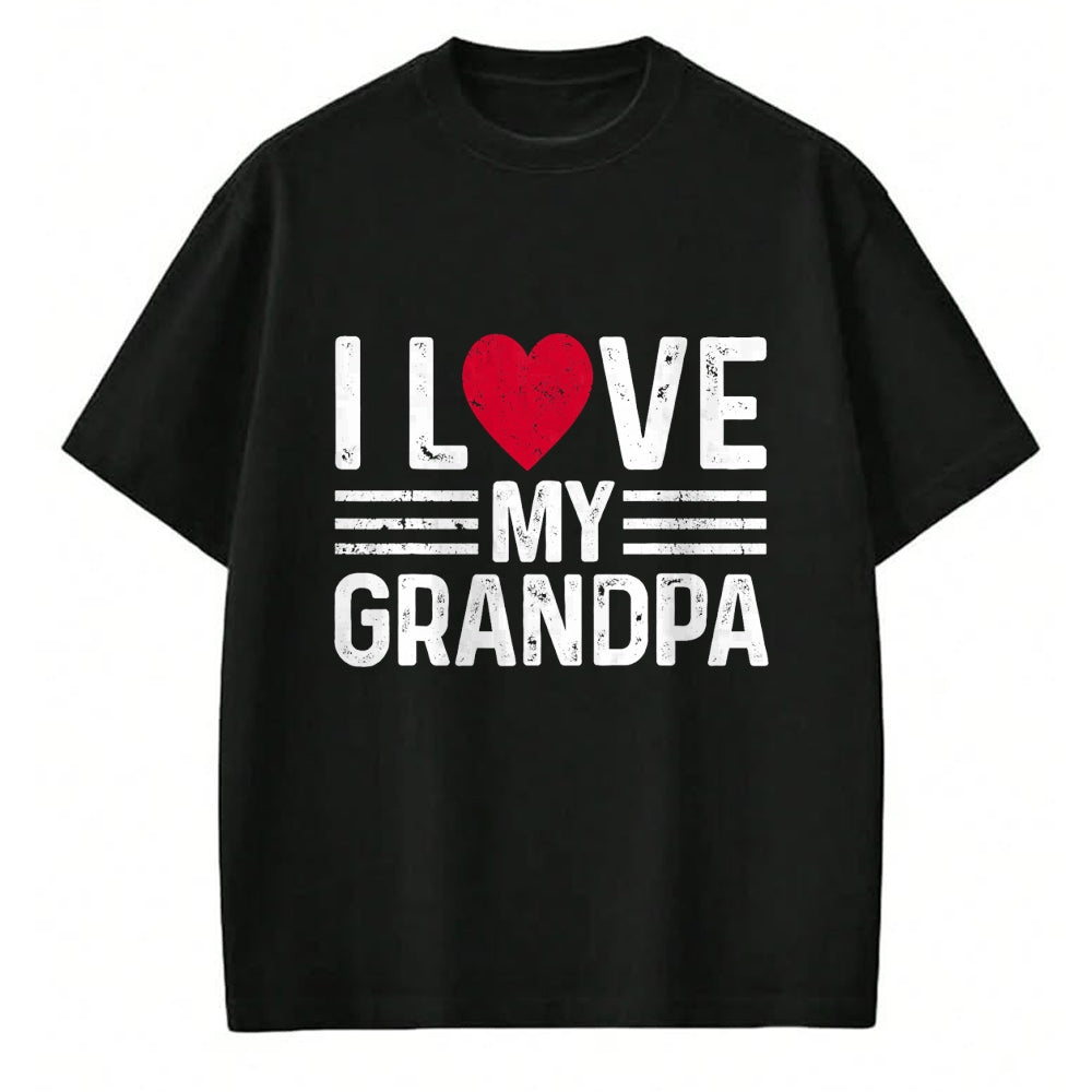 Best Grandpa Shirt, Proud Grandpa Unisex T-Shirt/Hoodie/Sweatshirt HLT00 - Kids I Love My Grandpa For Toddler, Boy, Girl, Youth, Baby T-Shirt