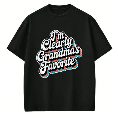 Best Grandma Shirt, Proud Grandma Unisex T-Shirt/Hoodie/Sweatshirt HLT00 - I'm Clearly Grandma's Favorite, Granddaughter Grandma T-Shirt (3)