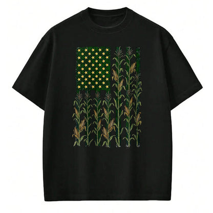 Best Farmer Life Shirt, Funny Farmer UnisexT-Shirt/Hoodie/Sweatshirt HLT00 - Retro Vintage Corn US America Flag Funny Farmer Farm Flag T-Shirt