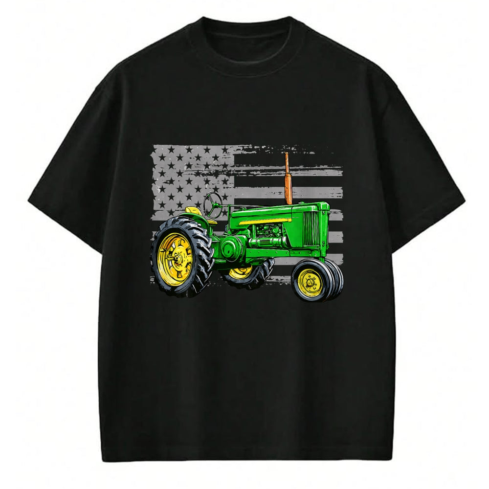 Best Farmer Life Shirt, Funny Farmer UnisexT-Shirt/Hoodie/Sweatshirt HLT00 - Patriotic Farm Tractor America US Flag American Farmer T-Shirt