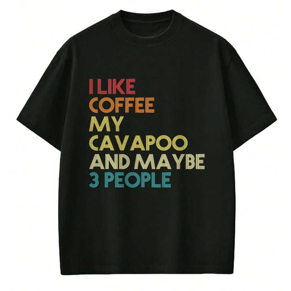 Dog Love Shirt, Dog Lover Gift T-Shirt/Hoodie/Sweatshirt HLT00 - Cavapoo Dog Owner Coffee Lovers Funny Quote Vintage Retro T-Shirt