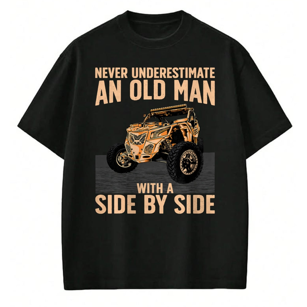 Best Grandpa Shirt, Proud Grandpa Unisex T-Shirt/Hoodie/Sweatshirt HLT00 - Cool SXS For Grandpa Men Dad Offroad UTV ATV Side-By-Side T-Shirt