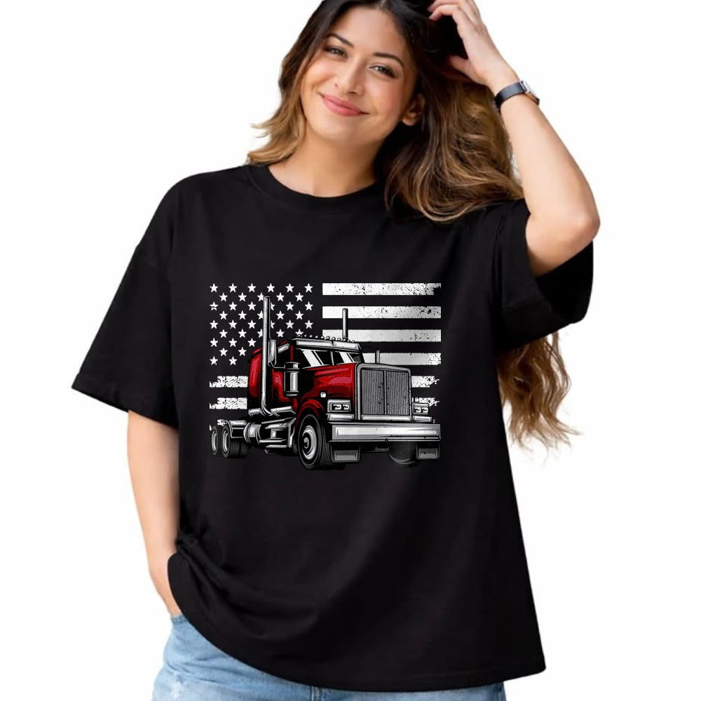 Best Truck Driver Life Shirt, Funny Trucker UnisexT-Shirt/Hoodie/Sweatshirt HLT00 - Cool Truck Design for Men Women Trucker Vehicle Truck Driver T-Shirt, Men, Black, X-Large