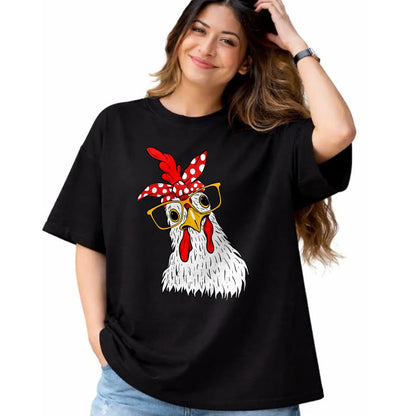 Best Farmer Life Shirt, Funny Farmer UnisexT-Shirt/Hoodie/Sweatshirt HLT00 - Chicken Bandana Girl - Poultry Owner Rancher Farmer Backyard T-Shirt