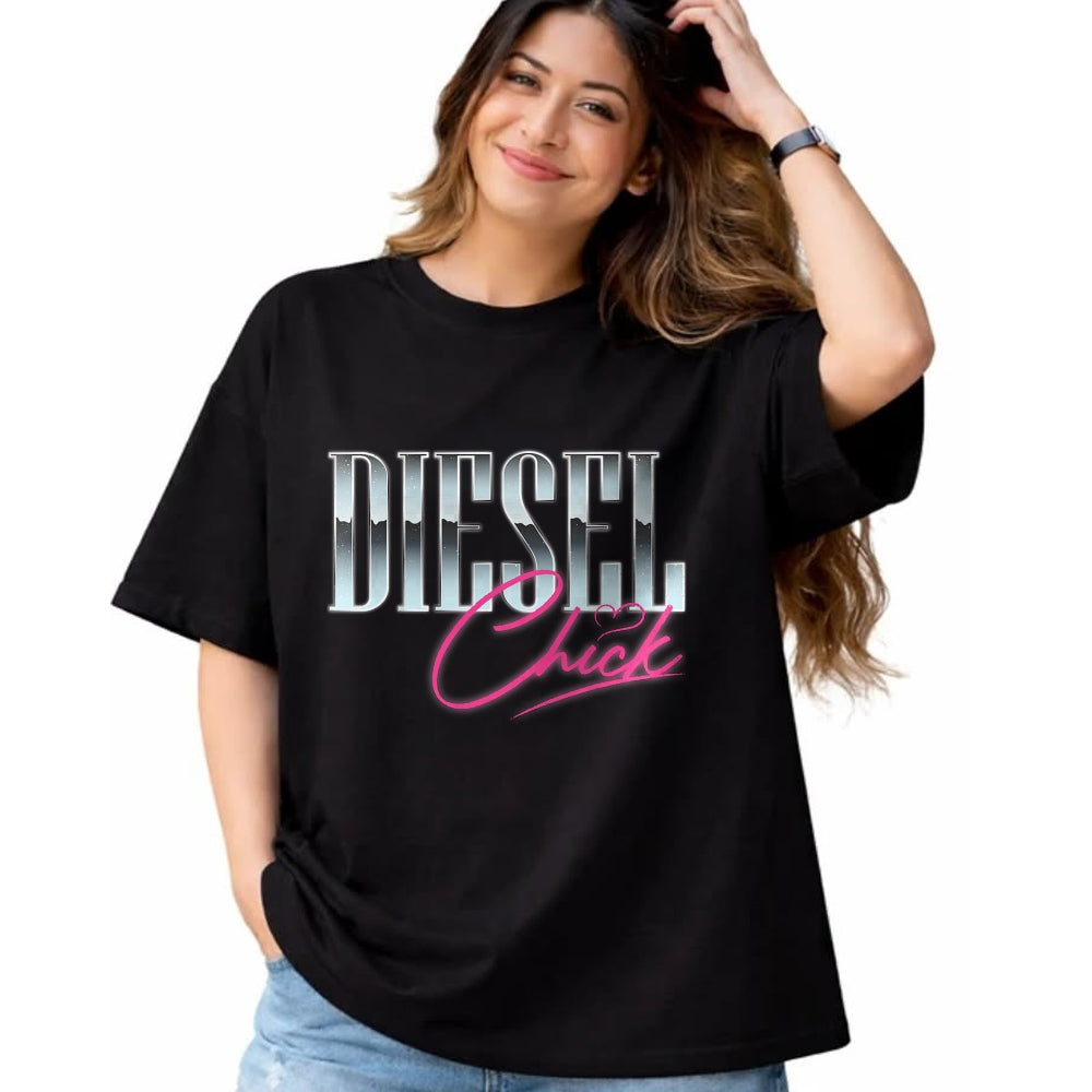 Best Truck Driver Life Shirt, Funny Trucker UnisexT-Shirt/Hoodie/Sweatshirt HLT00 - Diesel Chick Trucker Truck Driver Funny Women Retro Vintage T-Shirt (1)