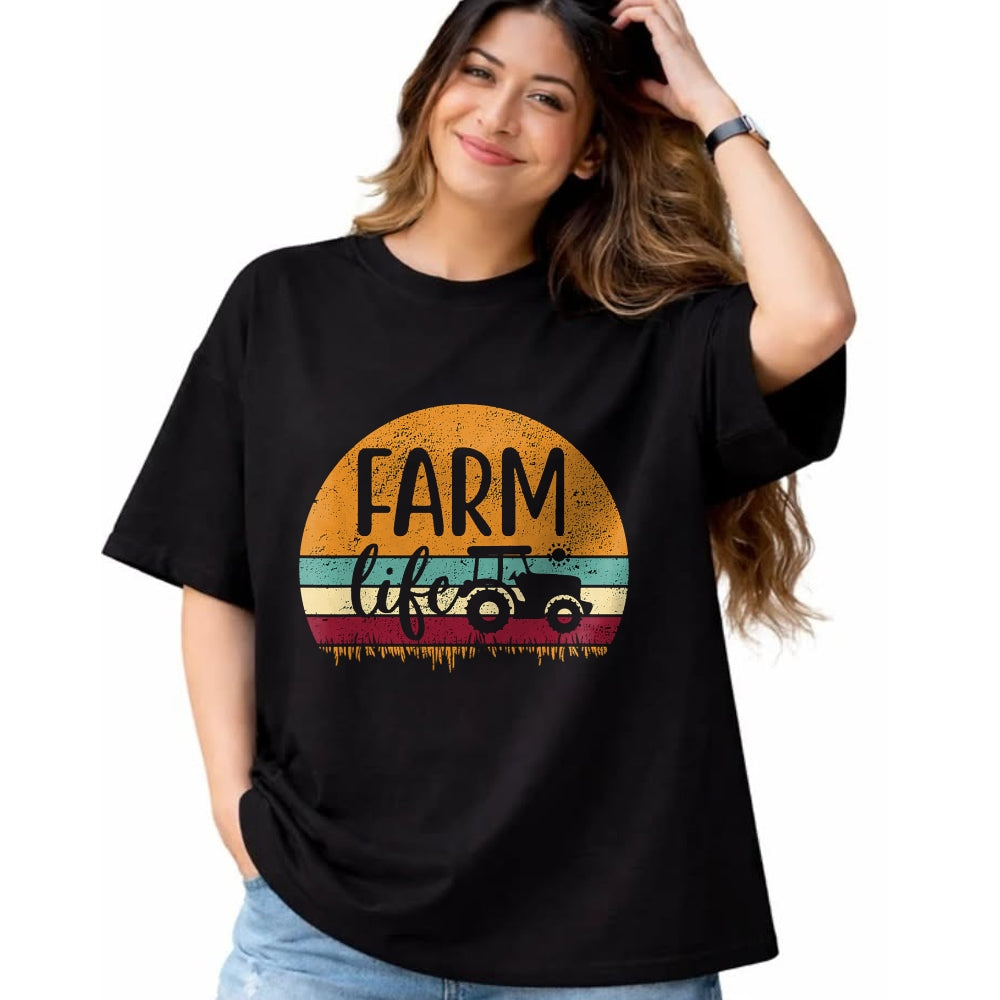 Best Farmer Life Shirt, Funny Farmer UnisexT-Shirt/Hoodie/Sweatshirt HLT00 - Retro Vintage Farm Life Farming Tractor Family Farmer Gift T-Shirt Small