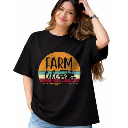 Best Farmer Life Shirt, Funny Farmer UnisexT-Shirt/Hoodie/Sweatshirt HLT00 - Retro Vintage Farm Life Farming Tractor Family Farmer Gift T-Shirt Small