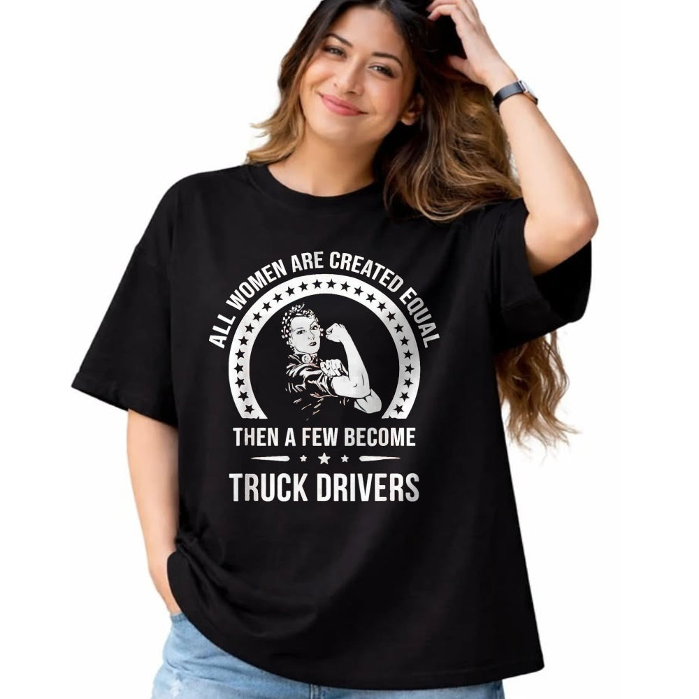 Best Truck Driver Life Shirt, Funny Trucker UnisexT-Shirt/Hoodie/Sweatshirt HLT00 - Truck Driver Shirts for Women  Truck Driver T-Shirt, Women, Olive Green, Large