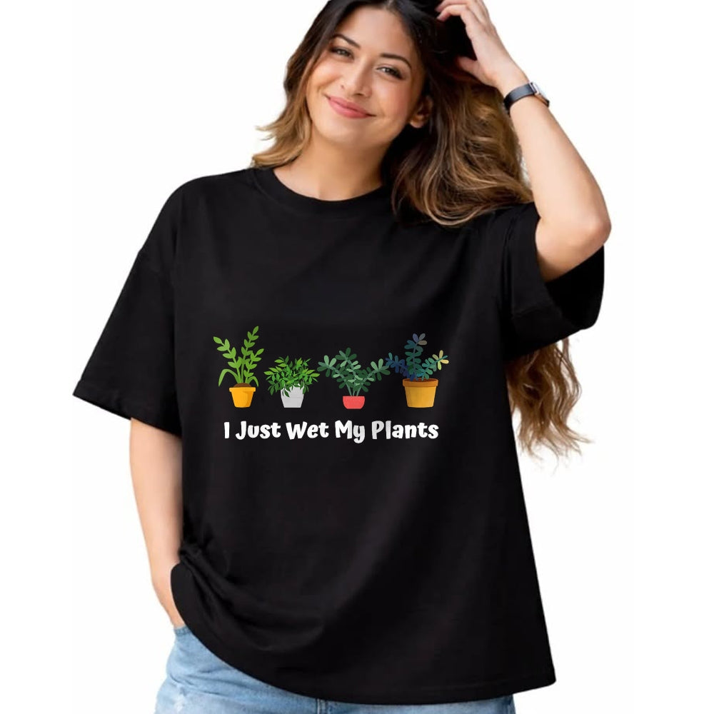 Best Farmer Life Shirt, Funny Farmer UnisexT-Shirt/Hoodie/Sweatshirt HLT00 - I Just Wet My Plants Funny Gardening Gardener Succulent T-Shirt