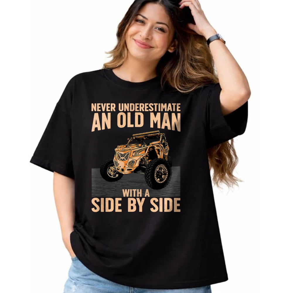 Best Grandpa Shirt, Proud Grandpa Unisex T-Shirt/Hoodie/Sweatshirt HLT00 - Cool SXS For Grandpa Men Dad Offroad UTV ATV Side-By-Side T-Shirt
