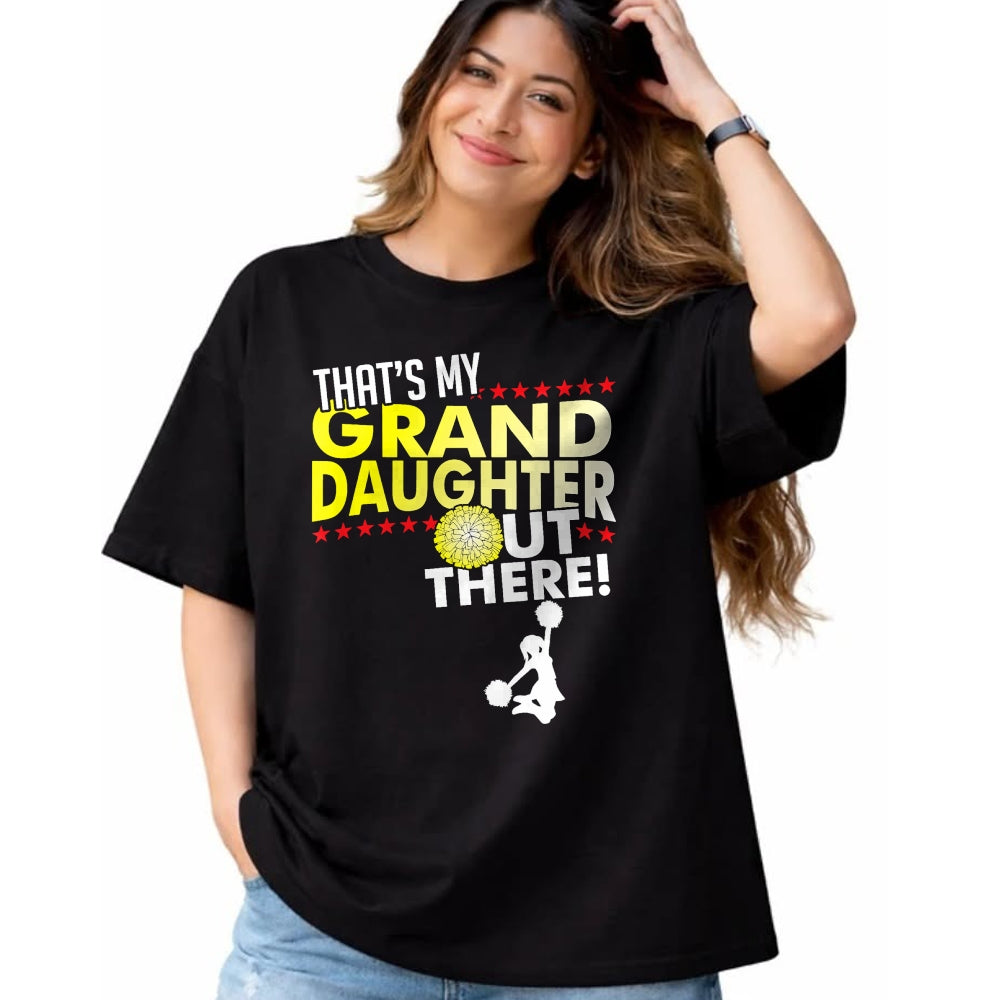 Best Grandpa Shirt, Proud Grandpa Unisex T-Shirt/Hoodie/Sweatshirt HLT00 - My Granddaughter - Cheerleader Grandpa & Grandma T Shirt T-Shirt