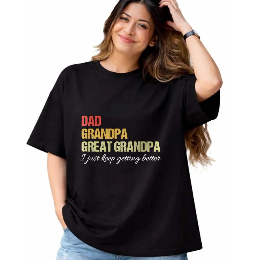 Best Grandpa Shirt, Proud Grandpa Unisex T-Shirt/Hoodie/Sweatshirt HLT00 - Fathers Day From Wife son kids Dad Grandpa Great Grandpa T-Shirt