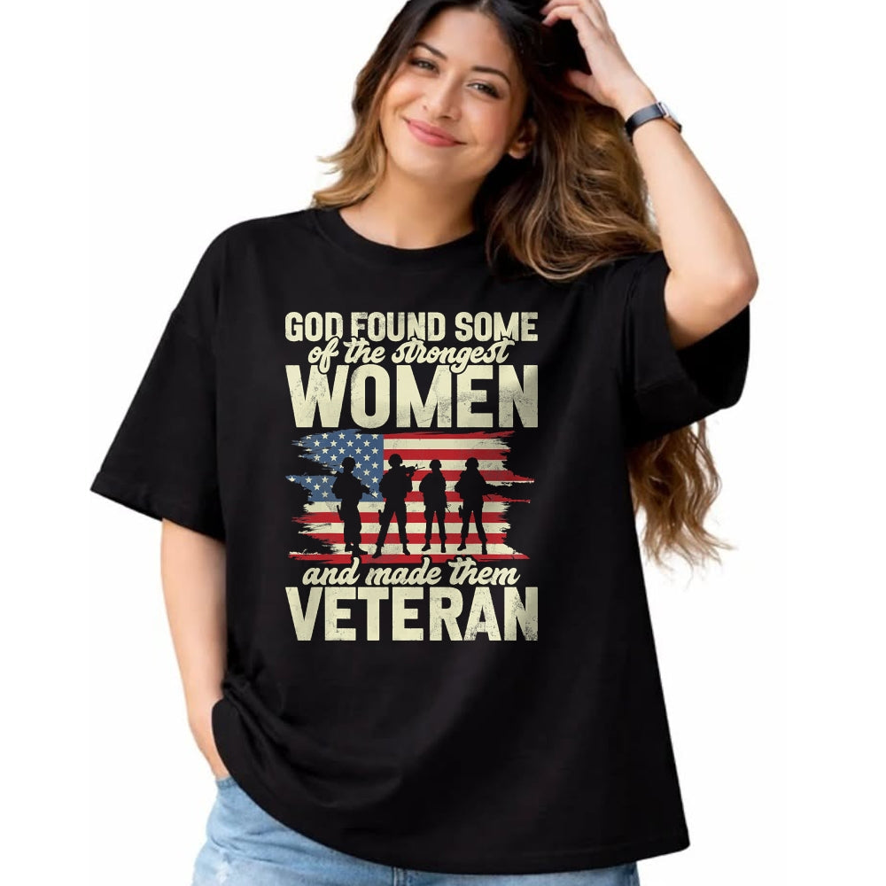 Proud Veteran Shirt, Funny Veteran UnisexT-Shirt/Hoodie/Sweatshirt HLT00 - Female Veteran Veteran_s Day Women Veteran Soldier Patriotic T-Shirt