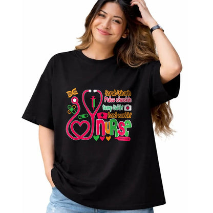 Funny Nurse Shirt, Nurse Unisex T-Shirt/Hoodie/Sweatshirt HLT00 - Nurse 365 Scrubs Wearing Temp Taking Hard Working Nurse T-Shirt