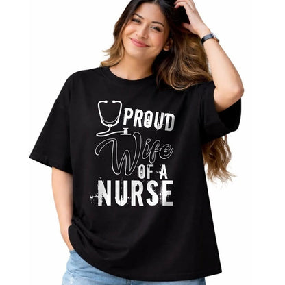 Funny Nurse Shirt, Nurse Unisex T-Shirt/Hoodie/Sweatshirt HLT00 - Proud Wife Of A Nurse T Shirt, Cool Nurse's Wife T Shirt
