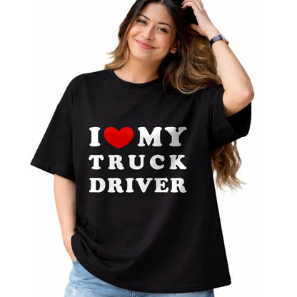 Best Truck Driver Life Shirt, Funny Trucker UnisexT-Shirt/Hoodie/Sweatshirt HLT00 - I Love My Truck Driver, I Love My Truck Driver T-Shirt