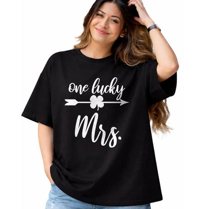 Best Wife Shirt, Wife and Husband Unisex T-Shirt/Hoodie/Sweatshirt HLT00 - Gift for wife T shirt, lucky wife   Womens Husband and Wife St Patricks Day T Shirt Gift One Lucky M