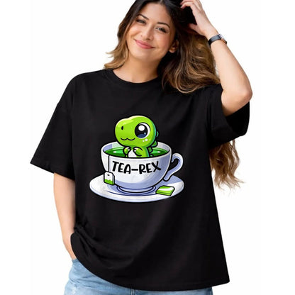 Best Dinosaur Lover Shirt, Funny Dinosaur UnisexT-Shirt/Hoodie/Sweatshirt HLT00 - Tea-Rex Cute T-Rex Dinosaur Lover Kawaii Funny Dino Pun T-Shirt