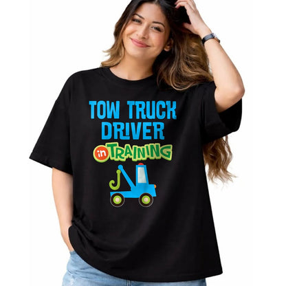 Best Truck Driver Life Shirt, Funny Trucker UnisexT-Shirt/Hoodie/Sweatshirt HLT00 - Kids Future Tow Truck Driver in Training T-Shirt