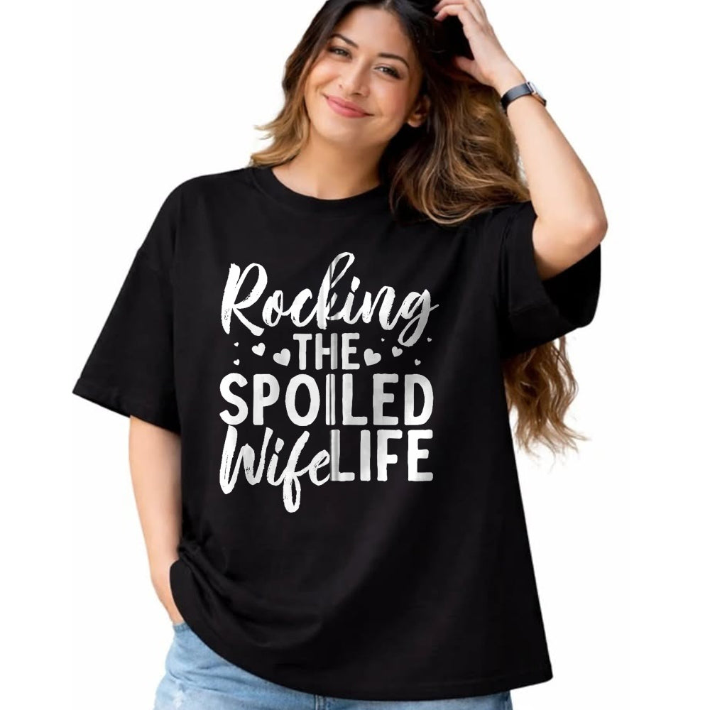 Best Wife Shirt, Wife and Husband Unisex T-Shirt/Hoodie/Sweatshirt HLT00 - Gift for wife T shirt, spoiled wife   Funny Spoiled Wife Art For Women Husband Spoiled Wife Life Zip (1)