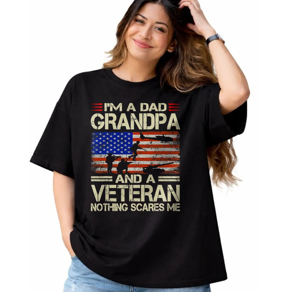 Best Grandpa Shirt, Proud Grandpa Unisex T-Shirt/Hoodie/Sweatshirt HLT00 -Fathers Day Gift Grandpa Gift Dad Grandpa And Veteran T-Shirt