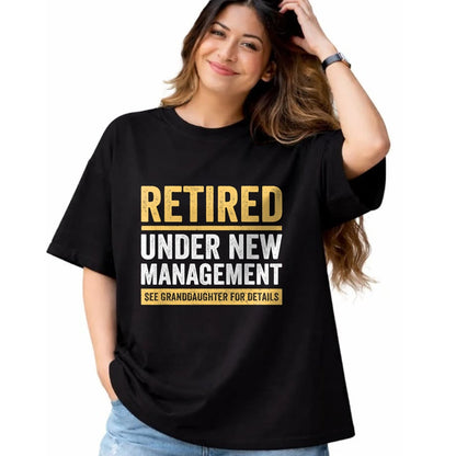 Best Grandpa Shirt, Proud Grandpa Unisex T-Shirt/Hoodie/Sweatshirt HLT00 - Retired Under New Management Granddaughter Grandma Grandpa T-Shirt