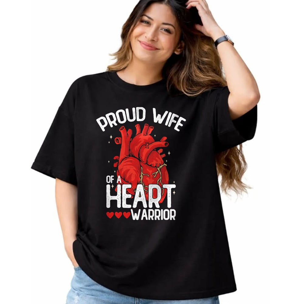Best Wife Shirt, Wife and Husband Unisex T-Shirt/Hoodie/Sweatshirt HLT00 - Gift for wife T shirt, lucky wife   Proud Wife Of A Heart Warrior Heart Surgery T-Shirt