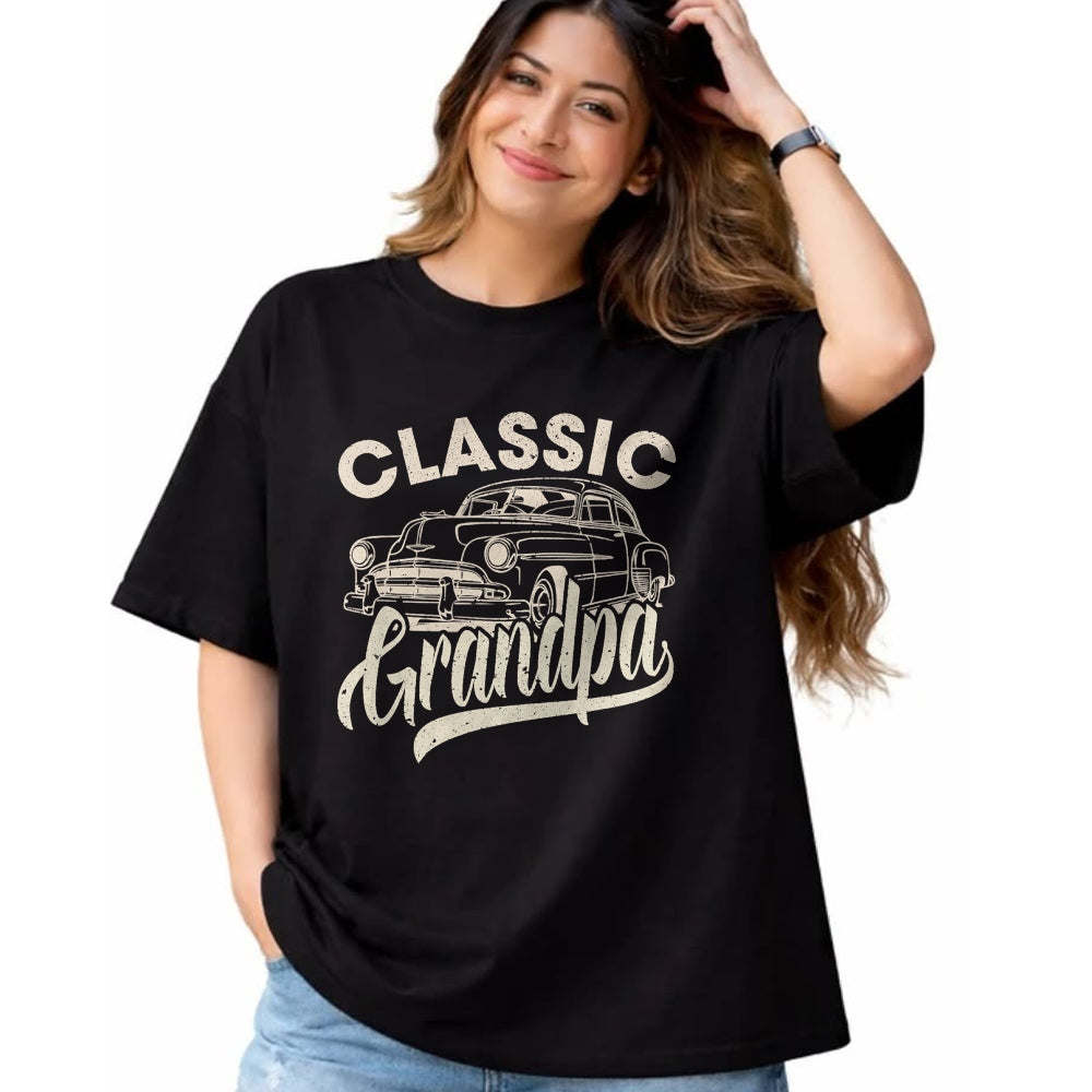 Best Grandpa Shirt, Proud Grandpa Unisex T-Shirt/Hoodie/Sweatshirt HLT00 -Classic Grandpa Funny Saying Car Lover Men Dad Papa Grandpa T-Shirt