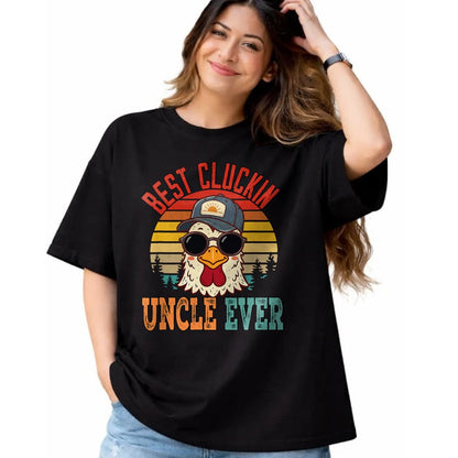 Best Farmer Life Shirt, Funny Farmer UnisexT-Shirt/Hoodie/Sweatshirt HLT00 - Vintage Best Cluckin Uncle Ever Chicken Father's Day Farmer T-Shirt