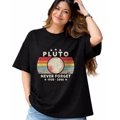 Best Wife Shirt, Wife and Husband Unisex T-Shirt/Hoodie/Sweatshirt HLT00 - Never Forget Pluto Shirt. Retro Style Funny Space Science T-Shirt